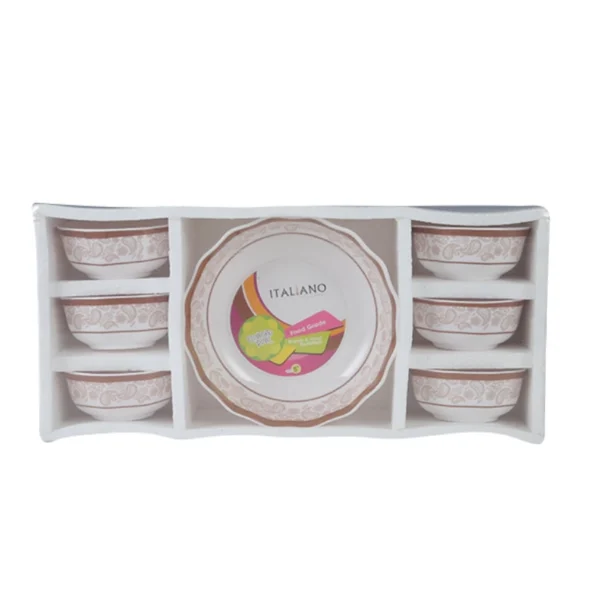 Italiano-Melamine-Golden-Leaf-Regent-Soup-Set-Multicolo